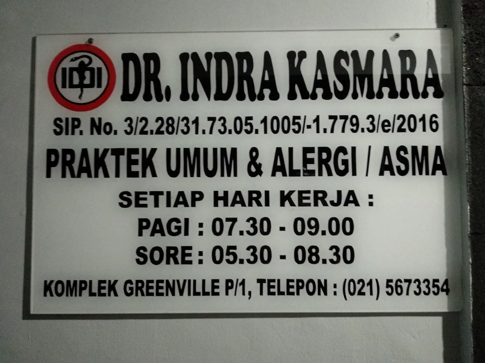Praktik Dokter Indra Kasmara