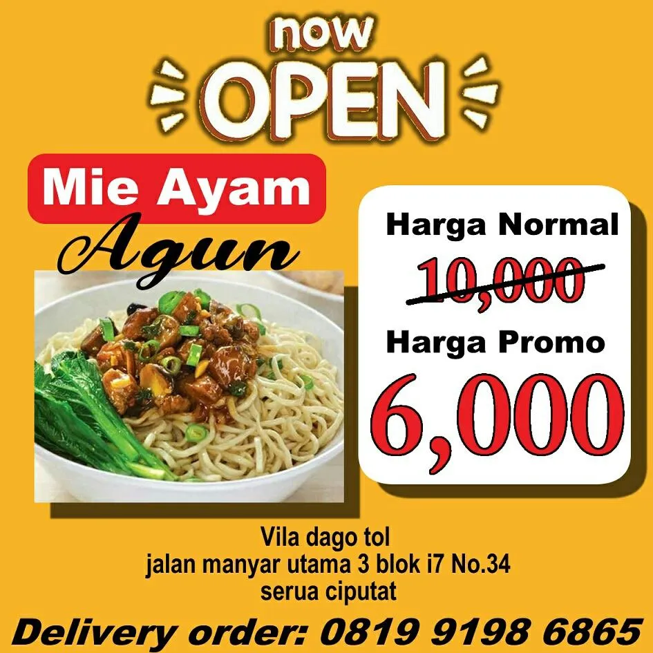 Mie ayam agun