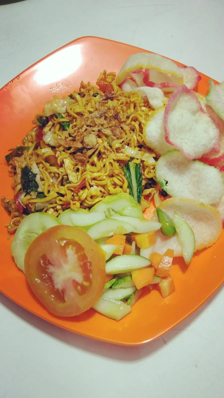 Nasi goreng chelsea & ayam geprek