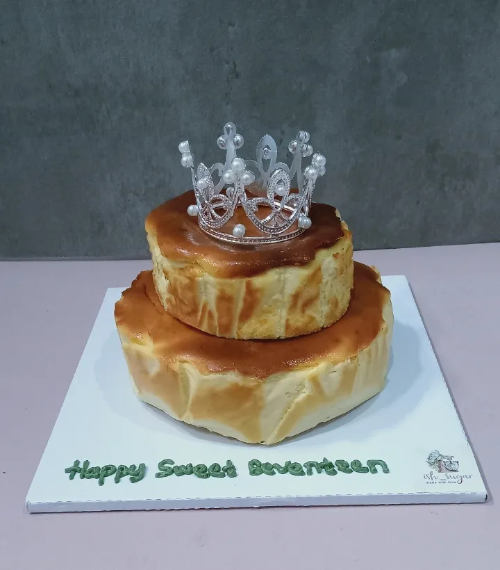 ish_sugar bento cake Burnt Cheescake tangsel