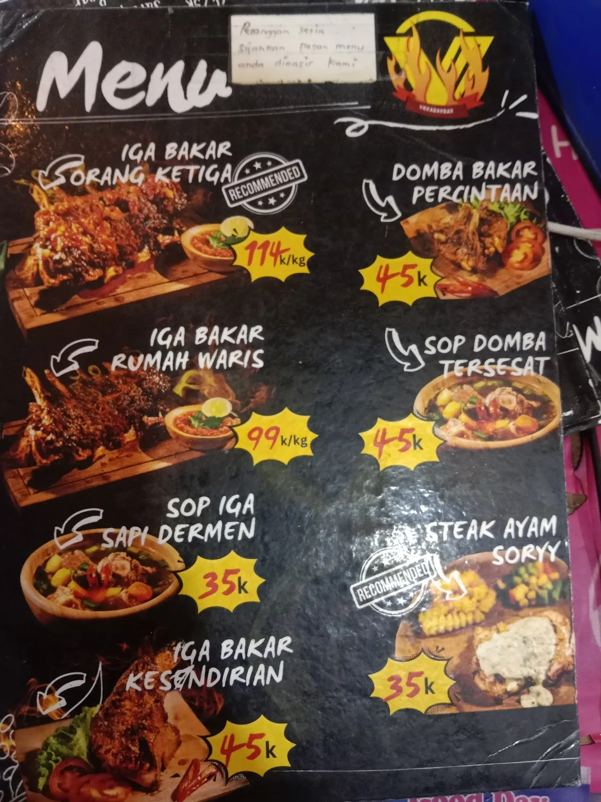 VIEKABARBAR TAMAN JAJAN | IGA BAKAR SAPI DAN KAMBING| STEAK AYAM | SOP IGA | TANGERANG