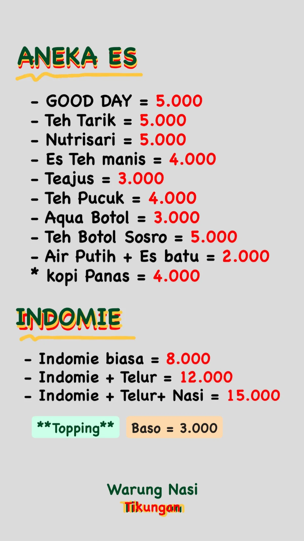 Warung Nasi Tikungan