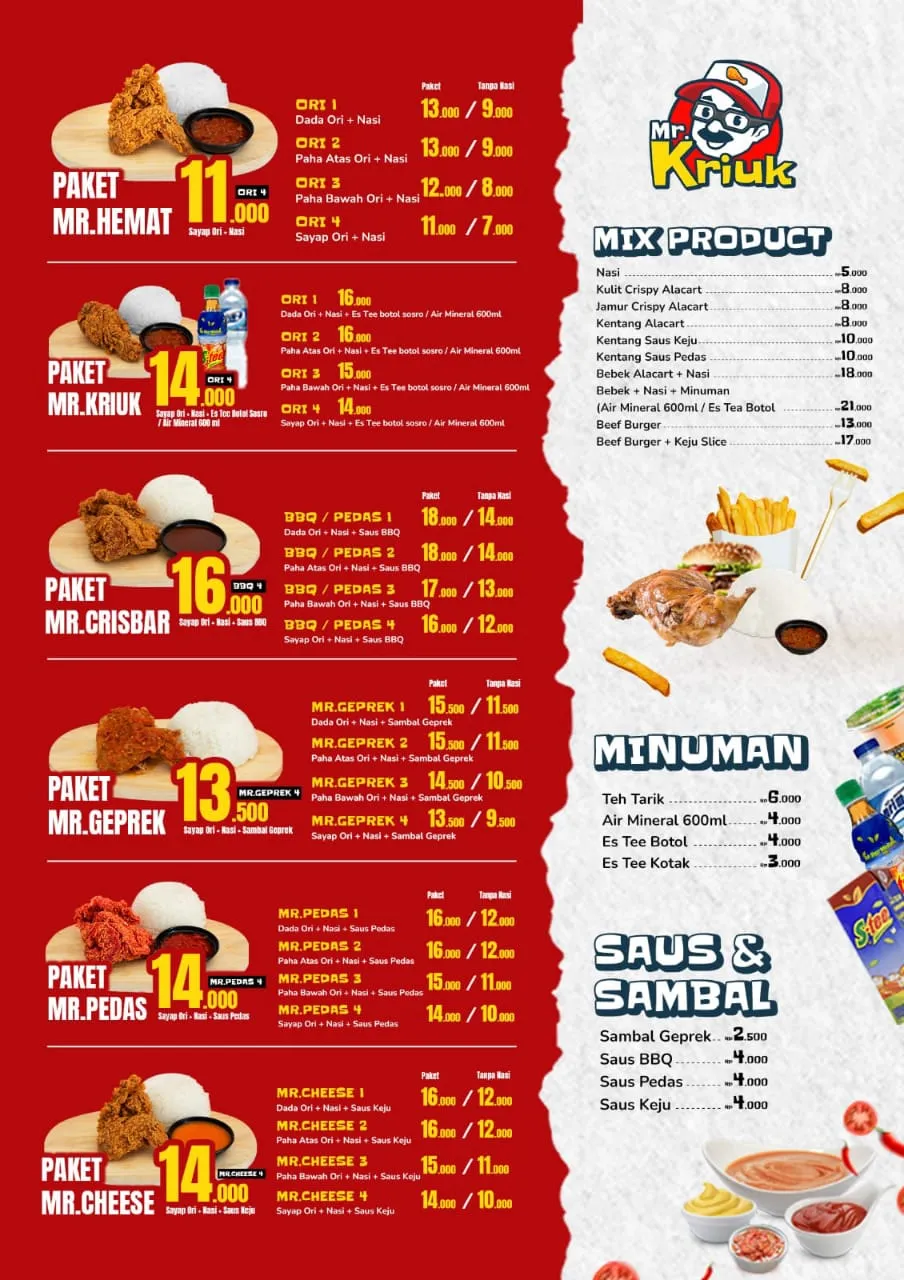 Mr. Kriuk Fried Chicken Muncul, Setu. Tangerang Selatan