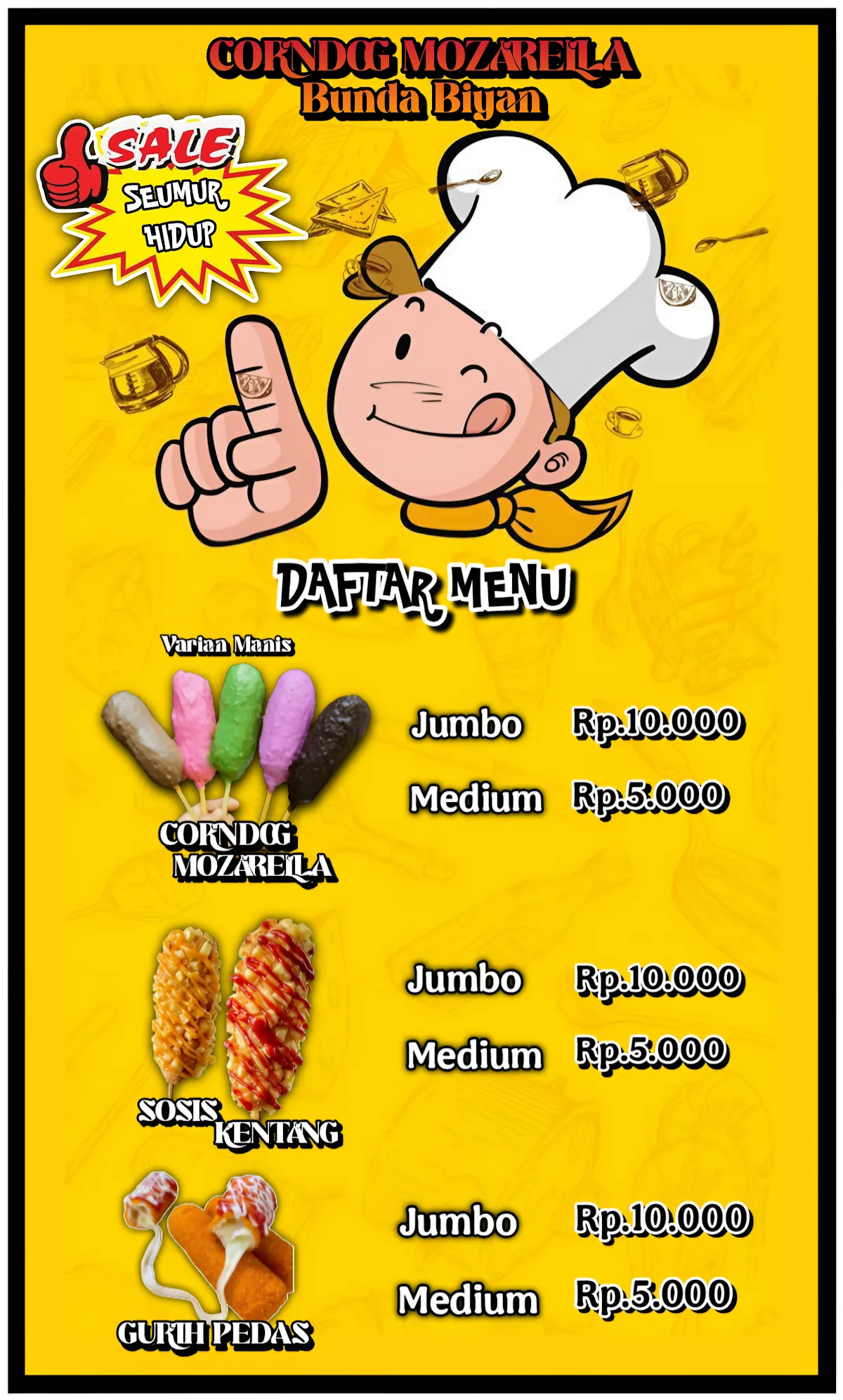 Corndog Mozarella Bunda Biyan